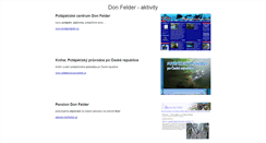 Desktop Screenshot of donfelder.cz